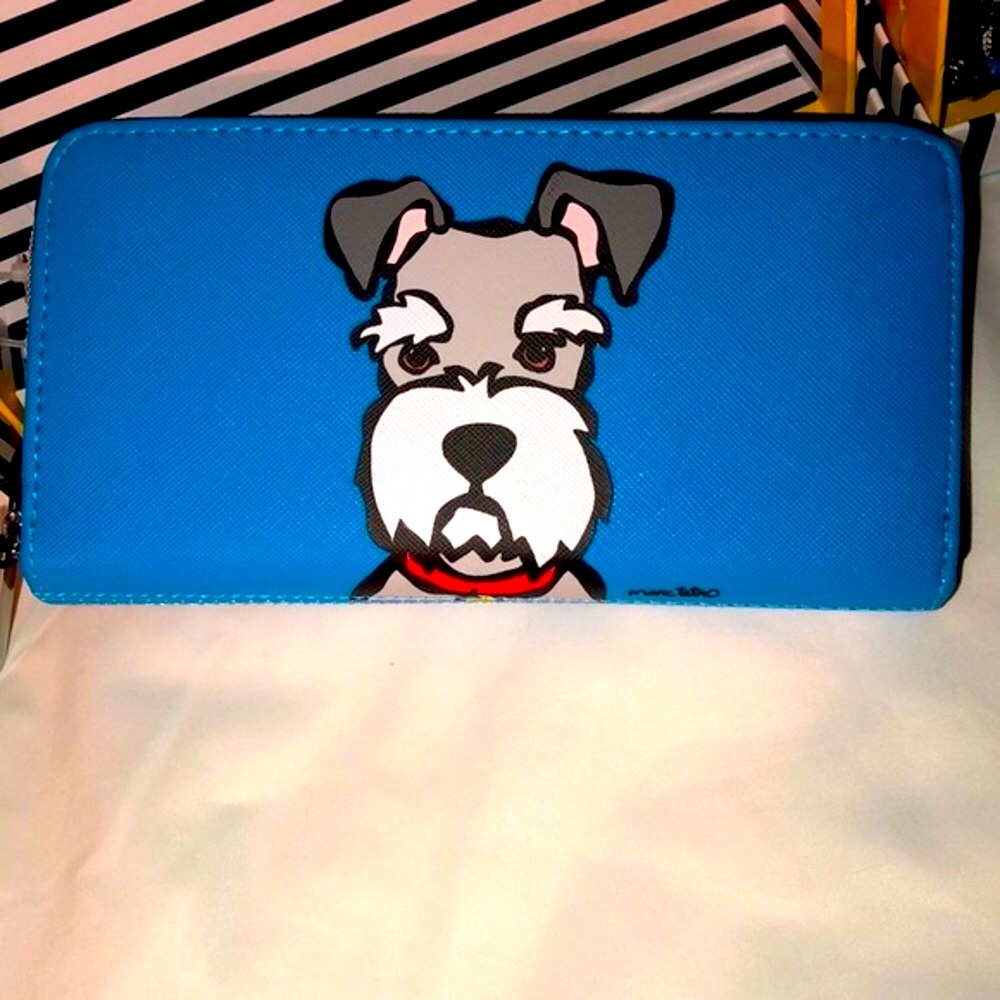 (2) MARC TETRO Schnauzer Blue Wallet Bundle